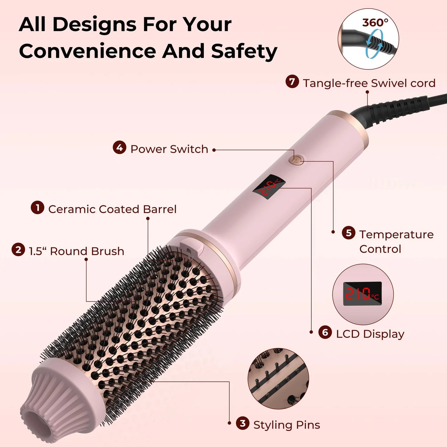 Thermal Styling Brush - SchleekHair - Schleek